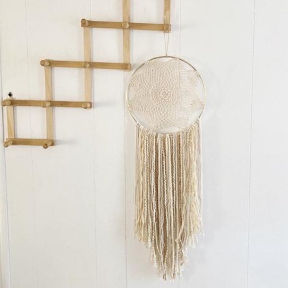 Doily Dreamcatcher Wall Hanging Boho Handmade